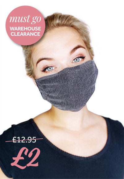 Organic cotton washable face masks (pack of 2) - CLEARANCE