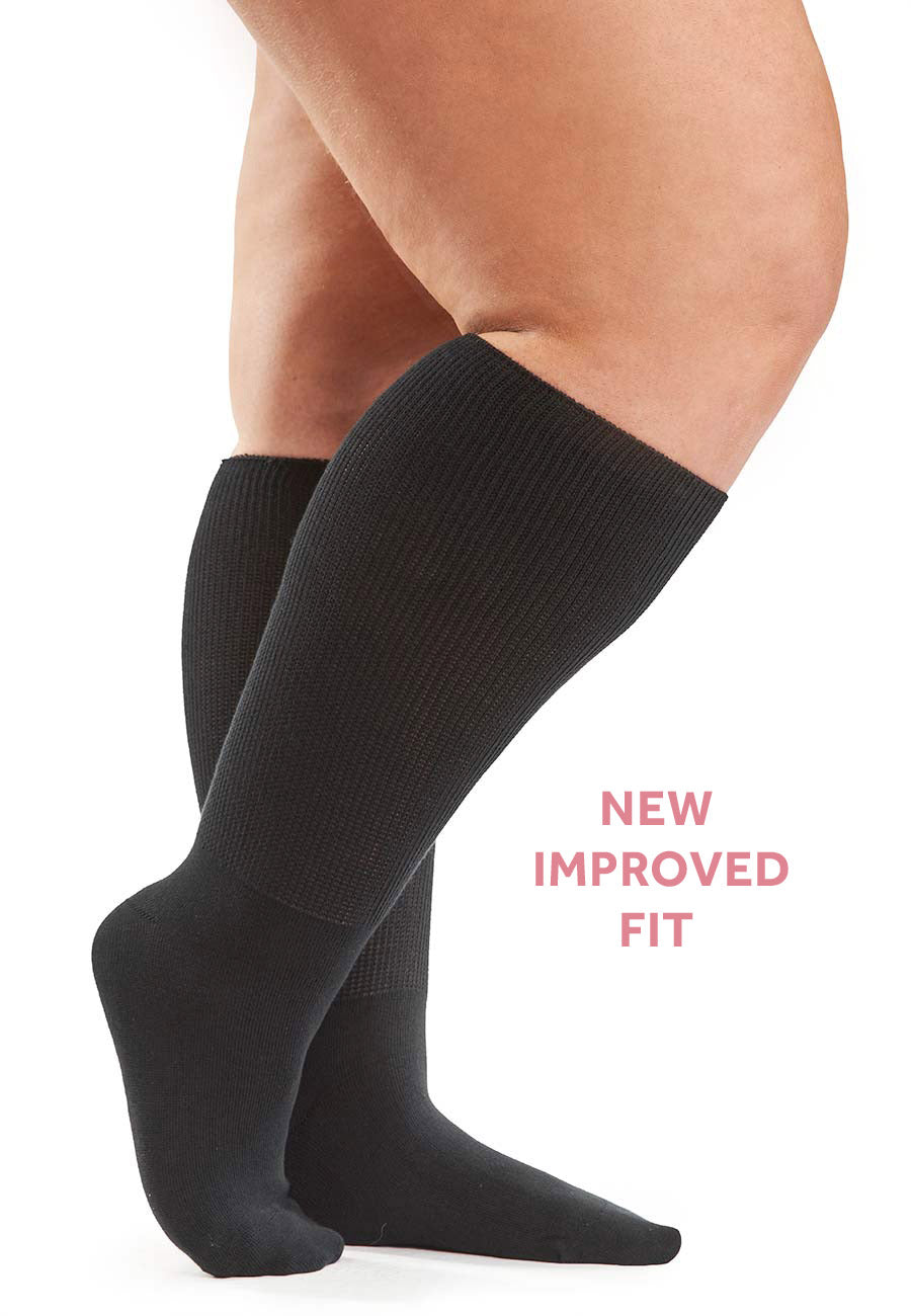SuperWide cotton socks (improved fit) – The Big Bloomers Company
