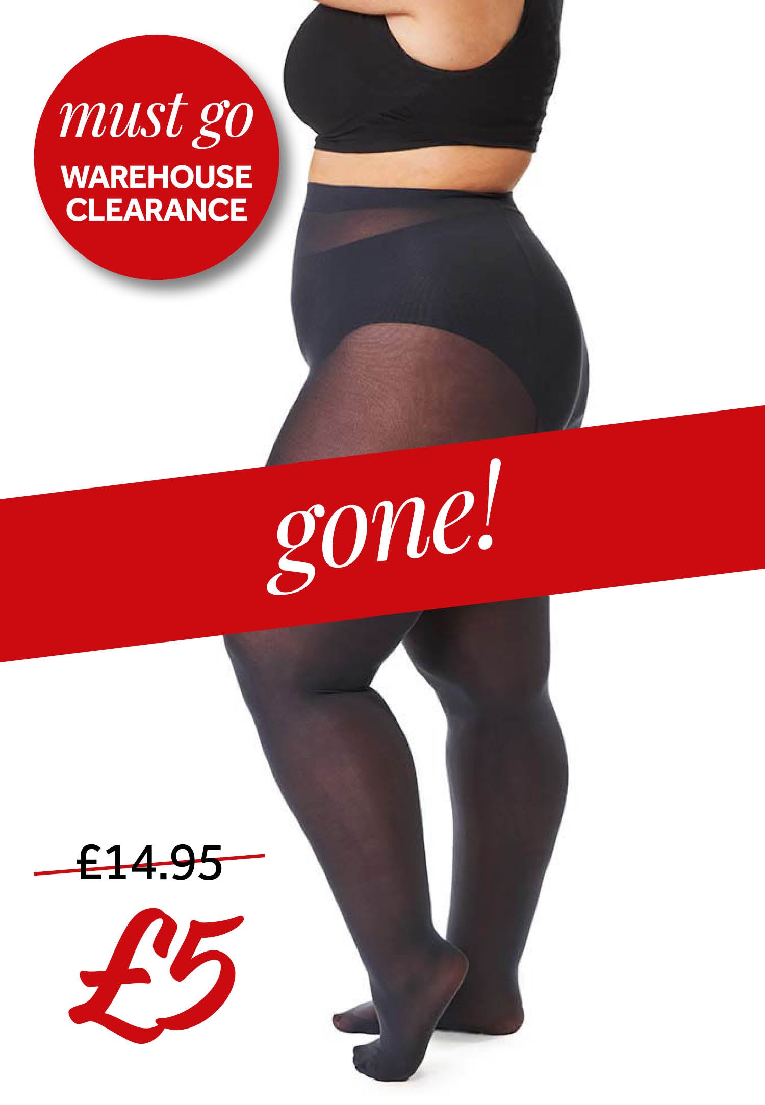 All Woman 50 denier tights - Nearly Black - CLEARANCE