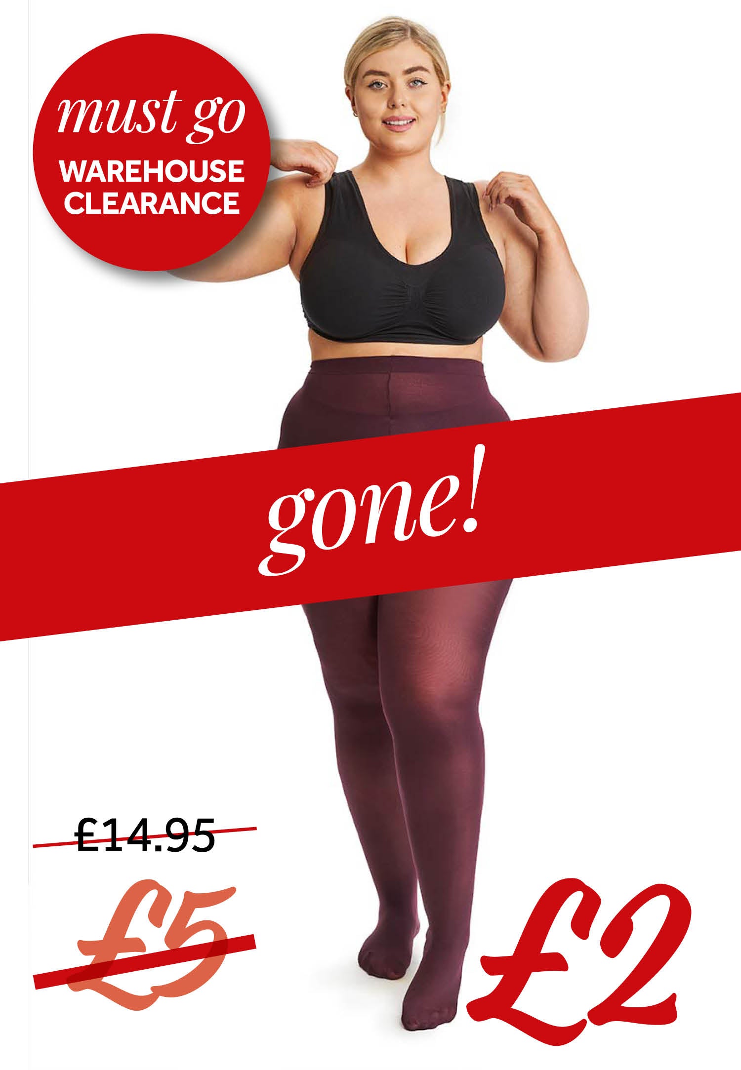 All Woman 50 denier plus size tights – The Big Bloomers Company