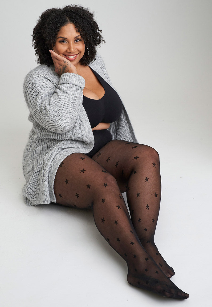 Starlet fancy plus size tights