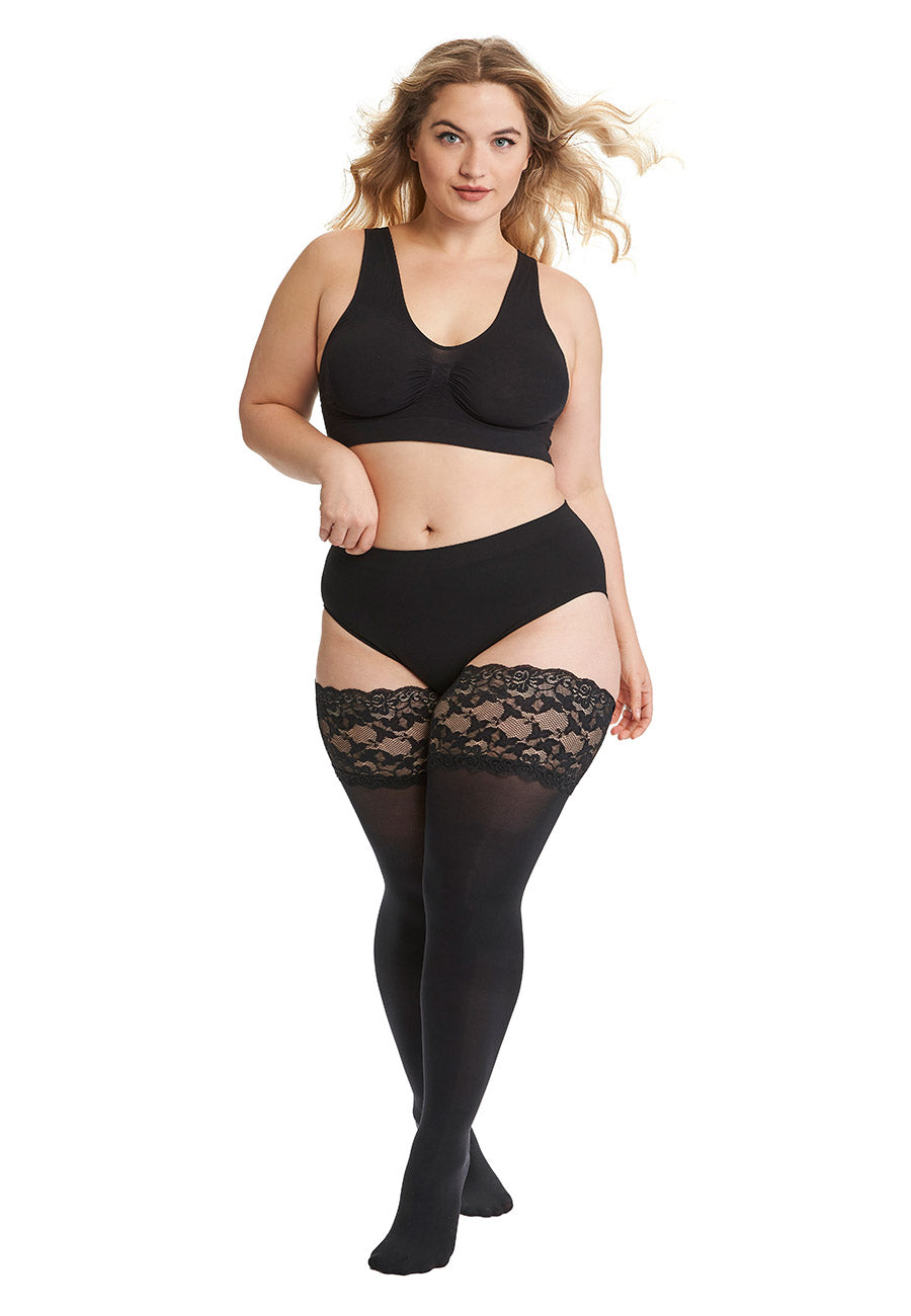 40 denier hold up stockings top