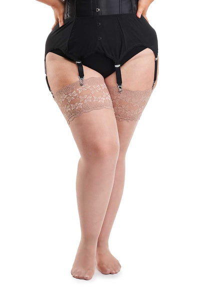 All Woman 20 denier stockings with lace
